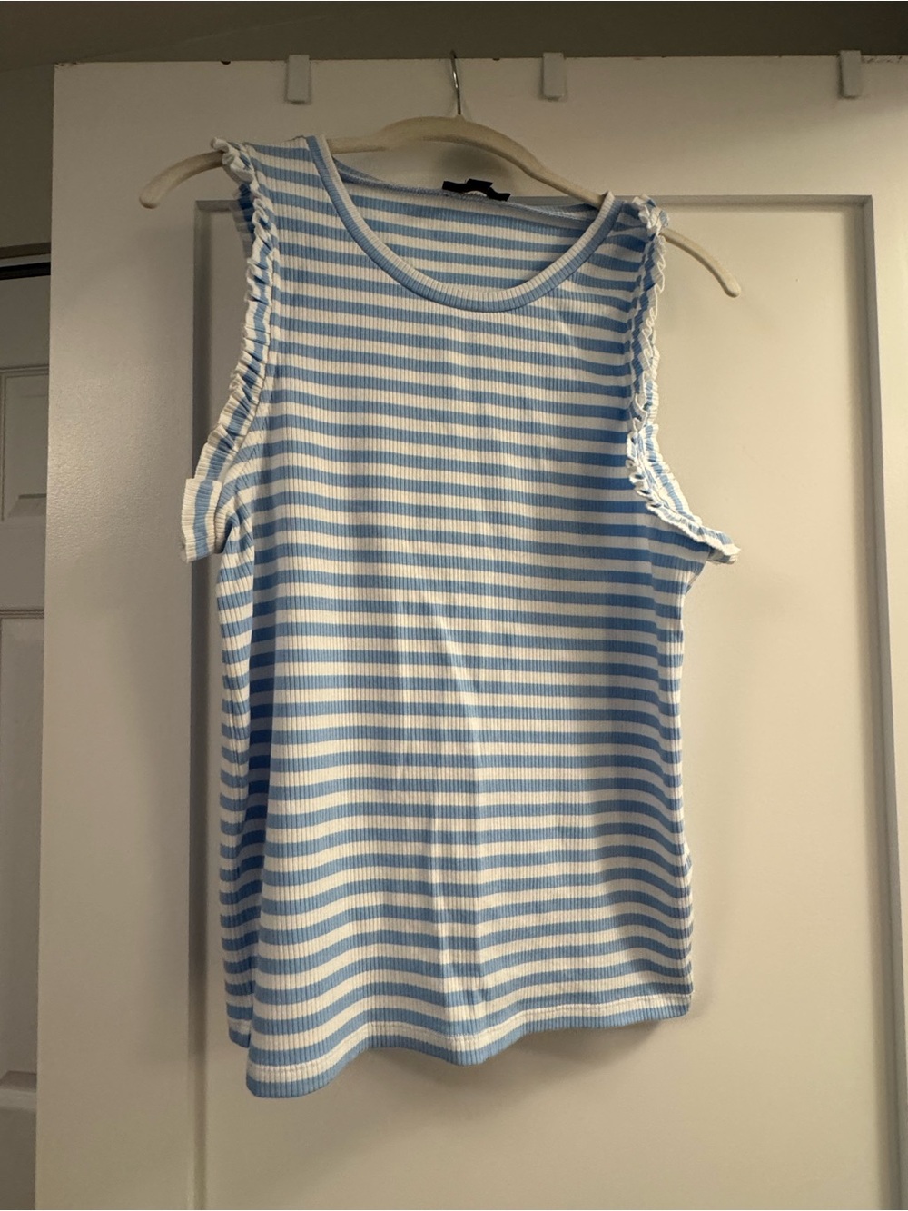 J.Crew ruffle sleeve tank top